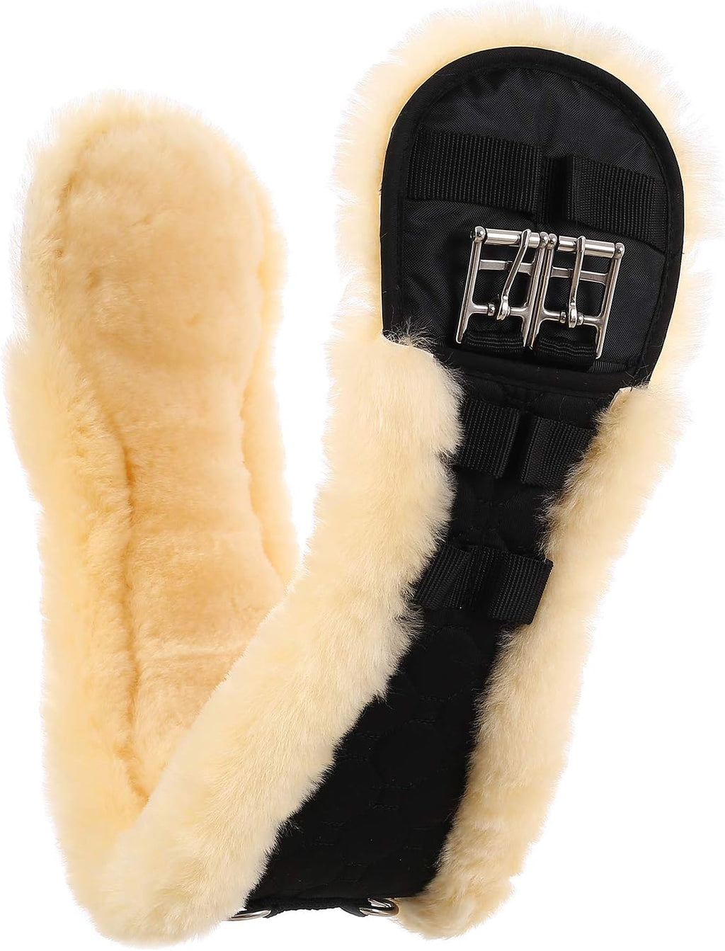 Sangle de dressage en véritable peau de mouton mérinos