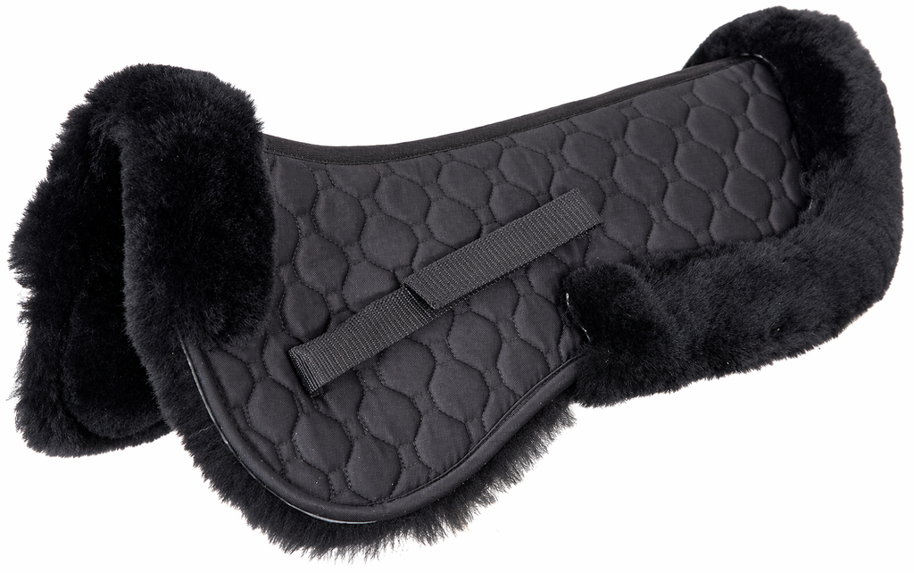 Tapis de selle intégral en peau de mouton australienne — Amortisseur