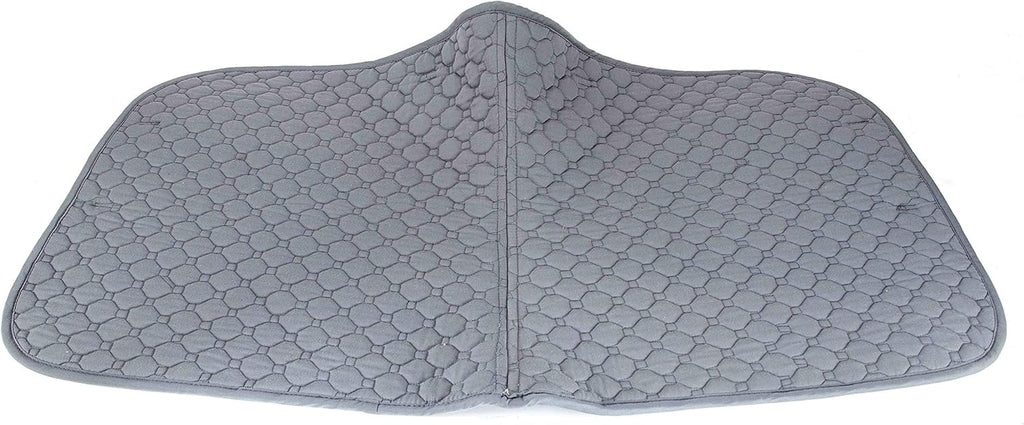 Tapis de selle de dressage matelassé en coton — Gris