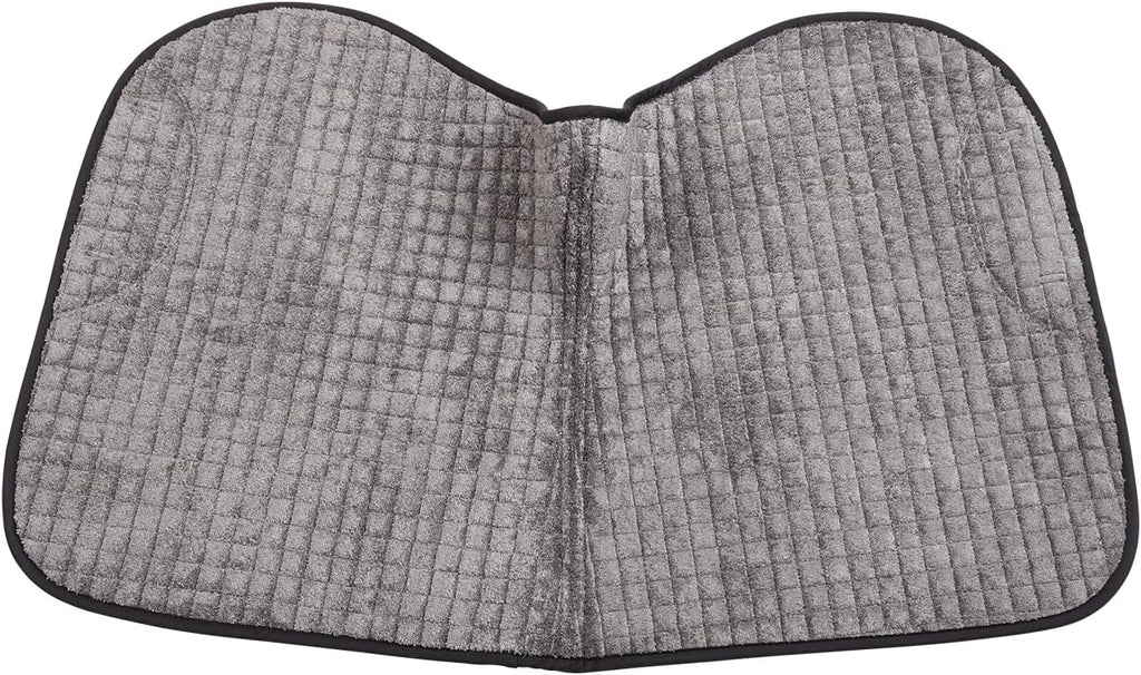 Tapis de selle de dressage matelassé en coton — Gris