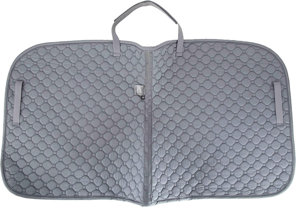 Tapis de selle de dressage matelassé en coton — Gris