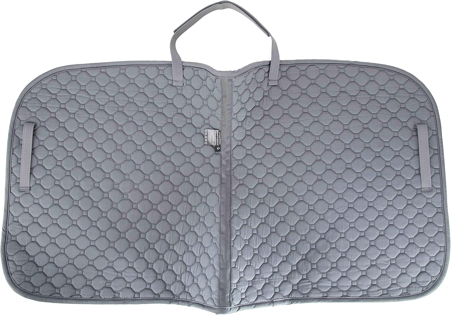 Tapis de selle de dressage matelassé en coton — Gris