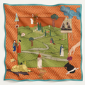 Foulard Série Bourgogne — Terre cuite