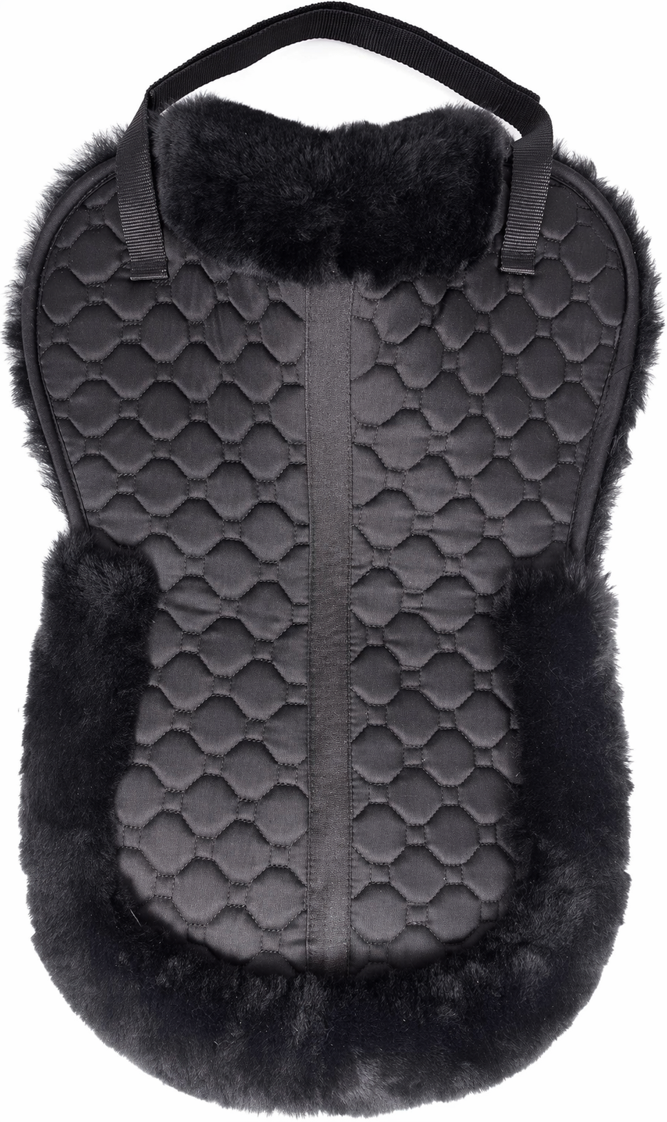 Tapis de selle intégral en peau de mouton australienne — Amortisseur